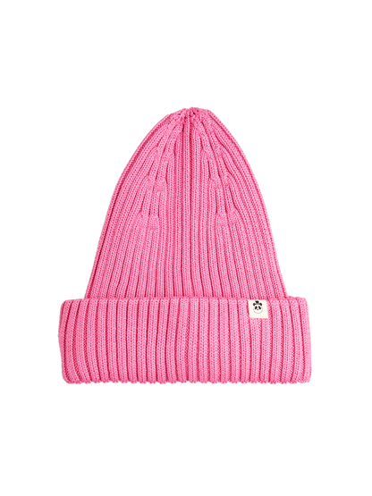 Gorro plegable de punto acanalado