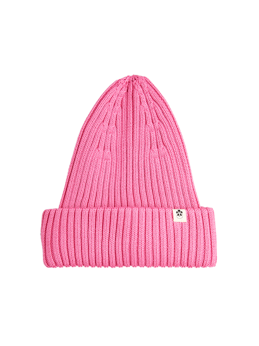 Gorro plegable de punto acanalado