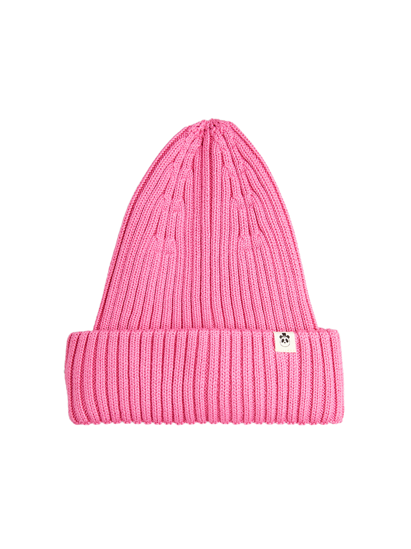 Gorro plegable de punto acanalado