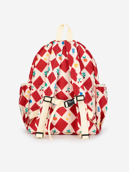 Mochila con estampado integral de arlequín