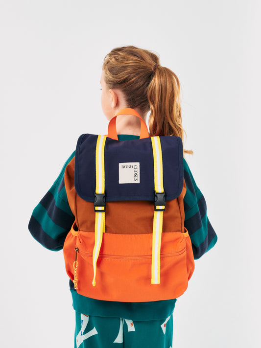 Color Block technic backpack