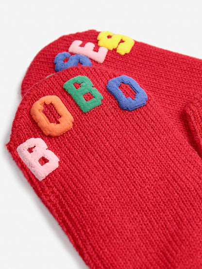 Baby Bobo Choses knitted mittens