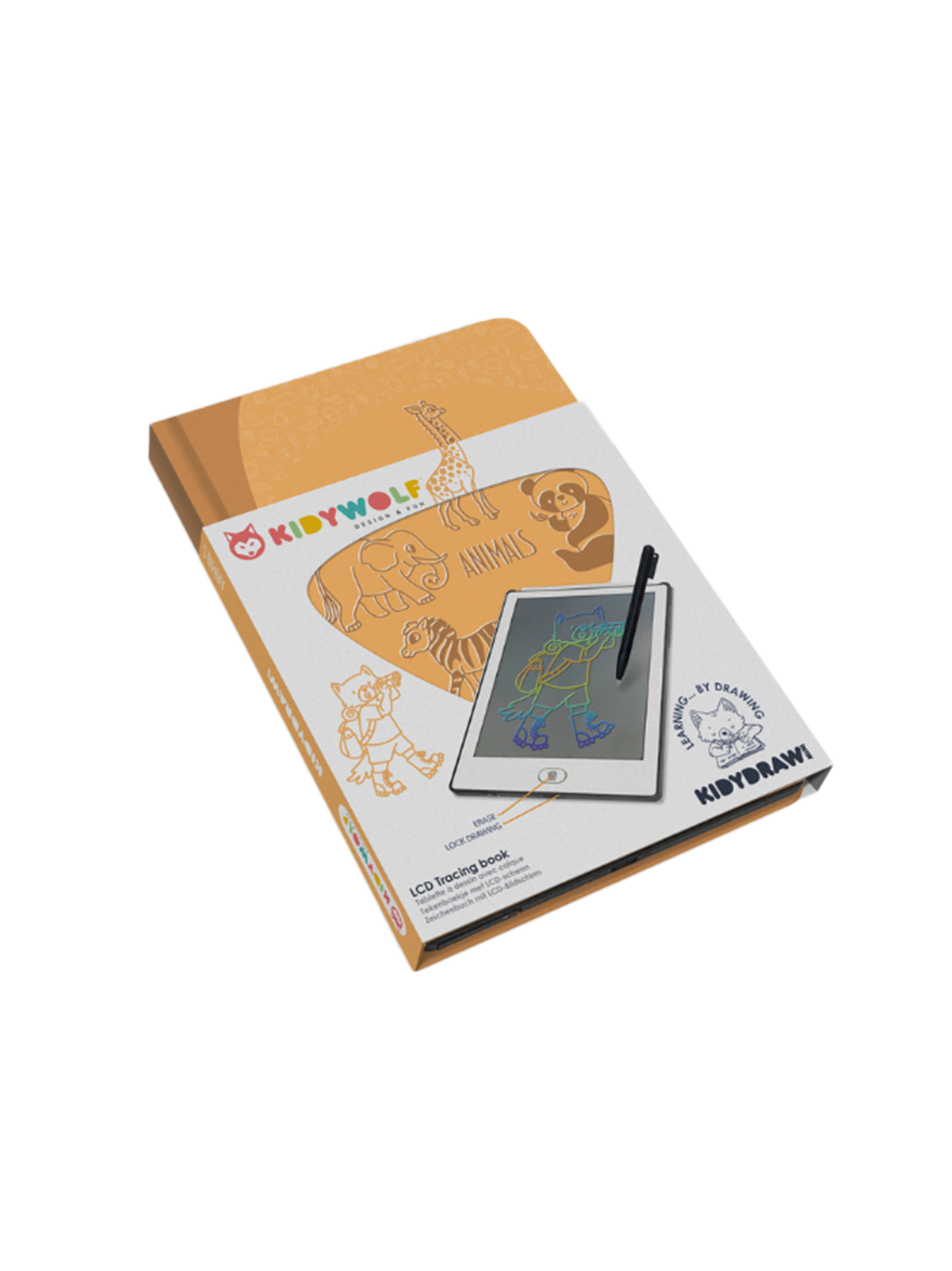 Minicuaderno de dibujo Kidydraw con pantalla LCD