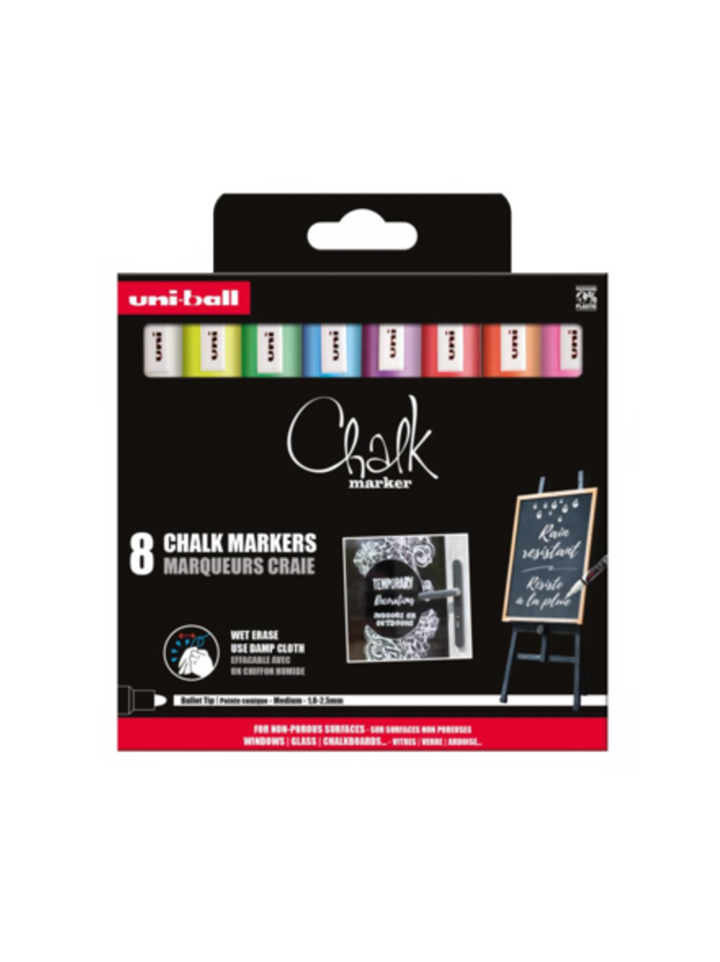 Juego de marcadores Uni Chalk