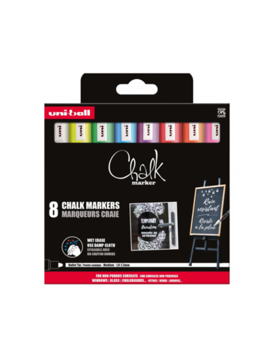 Juego de marcadores Uni Chalk