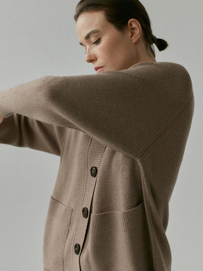 Cardigan in lana merino per tutti i giorni da donna