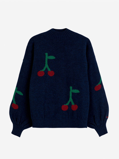 Cherry Turtle Neck Jumper