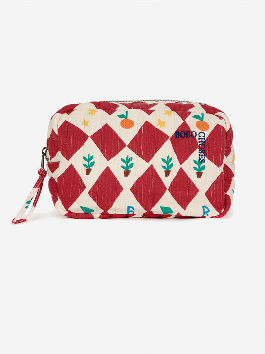 Harlequin Quilted Pouch