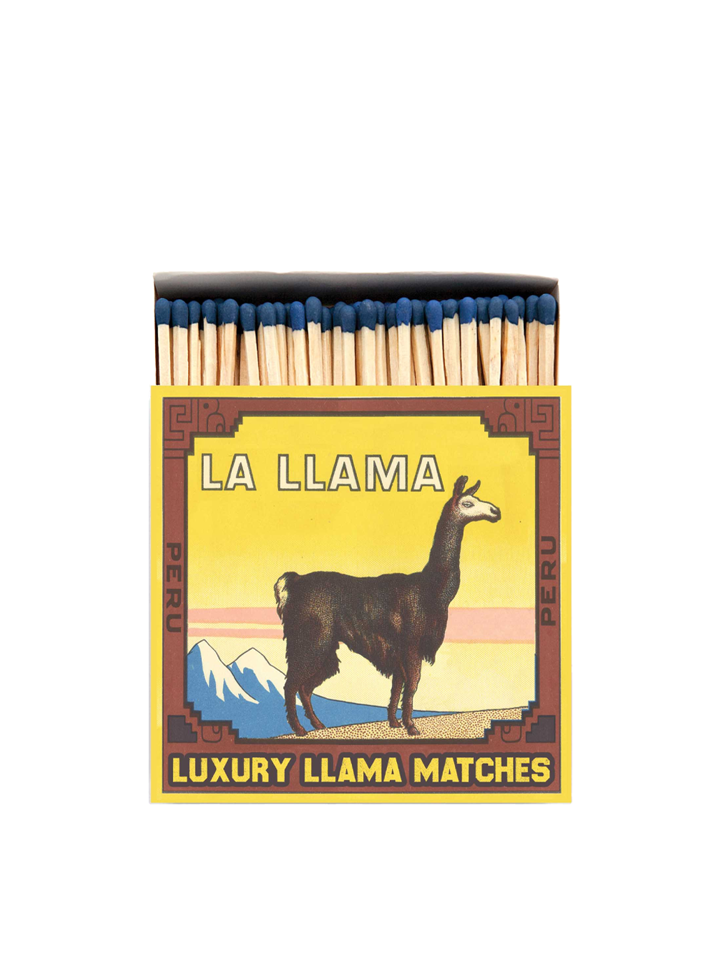 luxury matches in a decorative square box