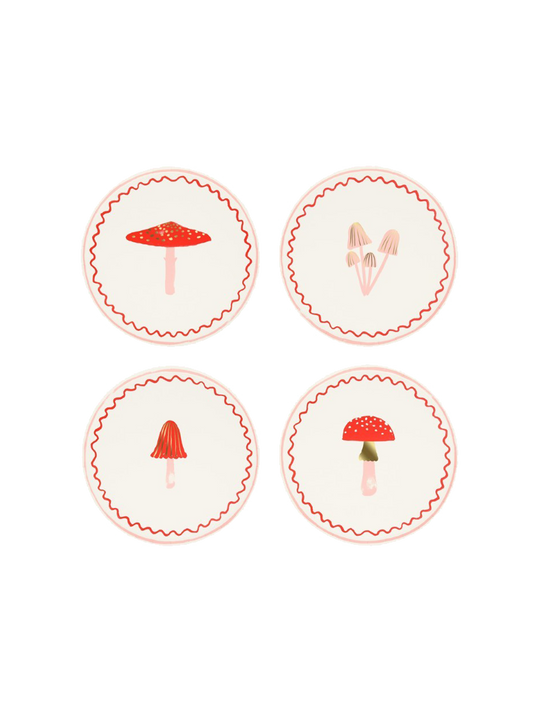 Merry Mushrooms Side Plates