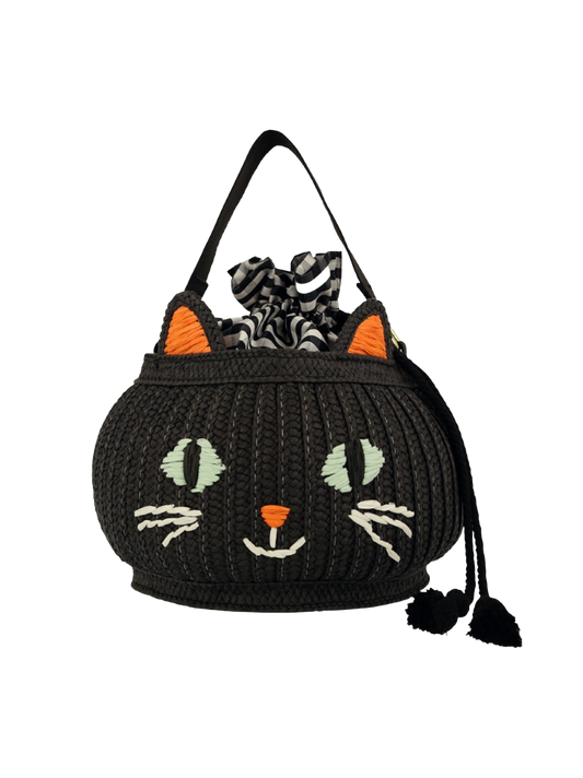 Trick Or Treat Cat Basket Bag