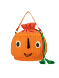 Bolsa tipo cesta de calabaza para pedir dulces o trucos