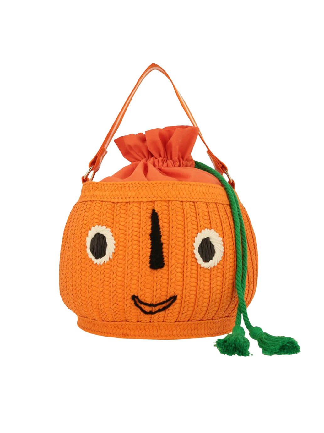 Bolsa tipo cesta de calabaza para pedir dulces o trucos