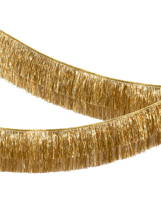 Gold Tinsel Fringe Garland