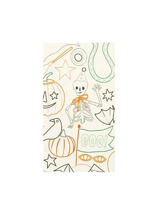 Halloween Colour In Activity Tablecloth