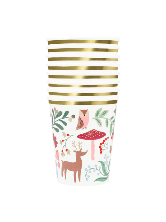 Winter Woodland Cups