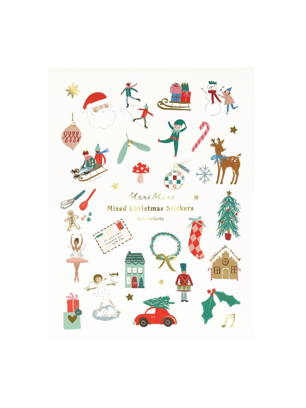 Mixed Icon Christmas Stickers