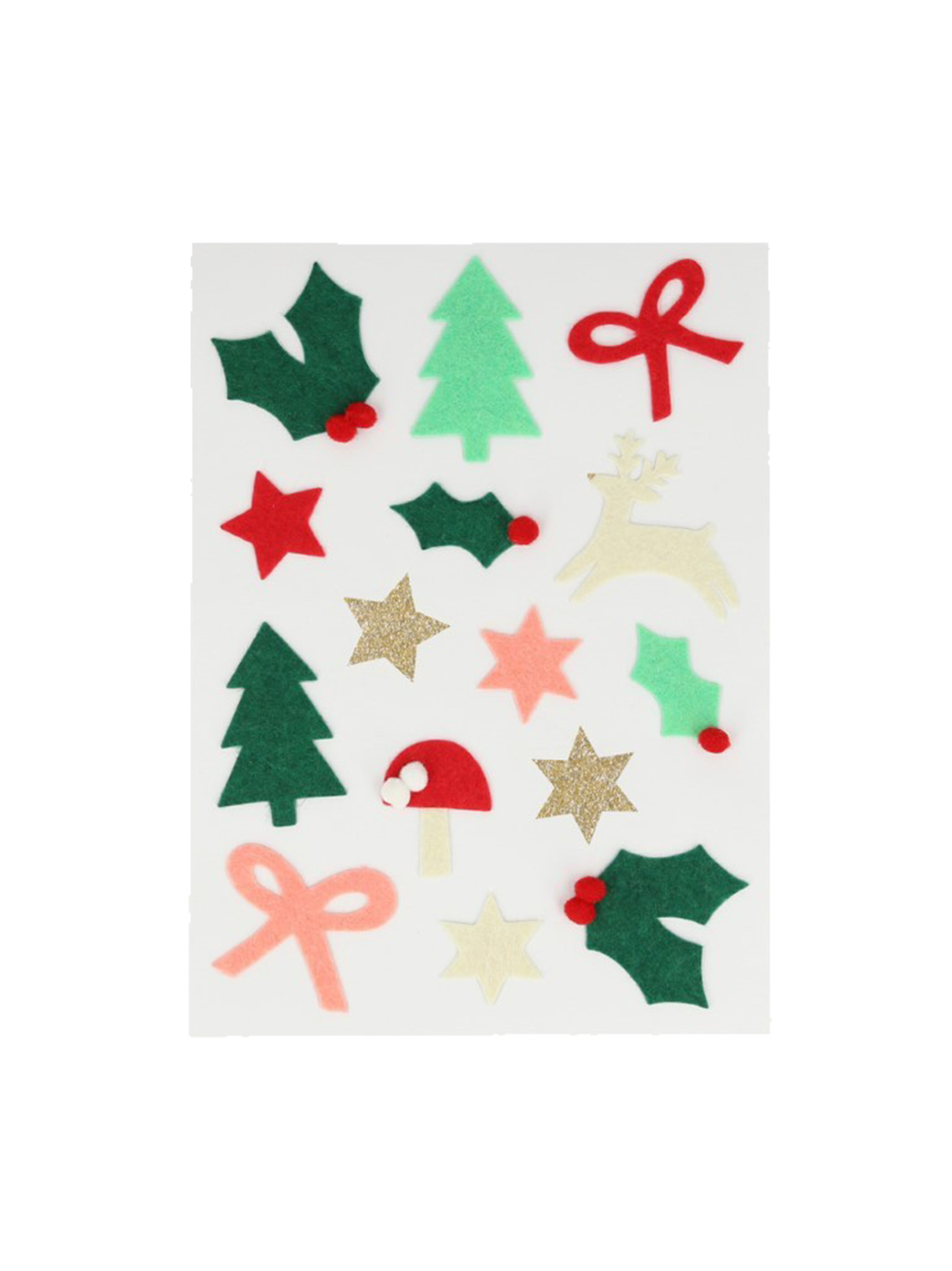 Felt Christmas Icon Stickers