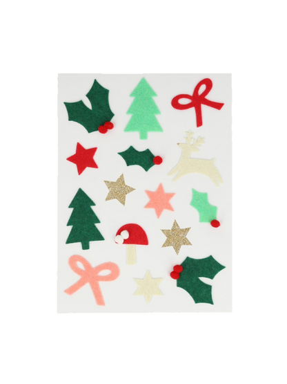 Felt Christmas Icon Stickers