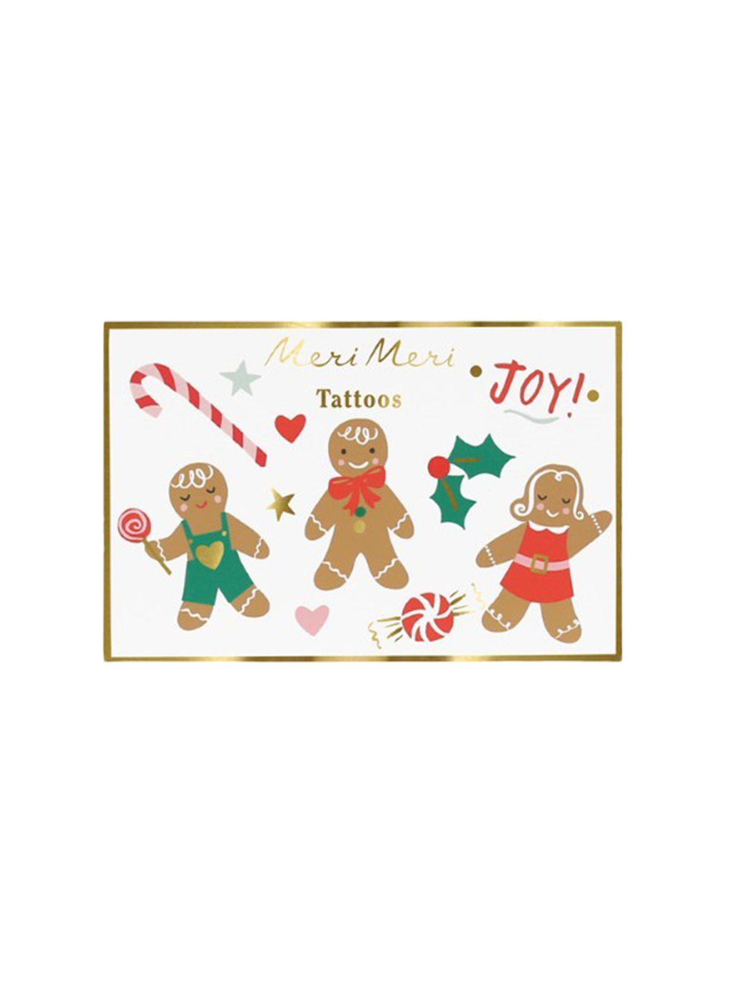 Gingerbread Temporary Tattoos