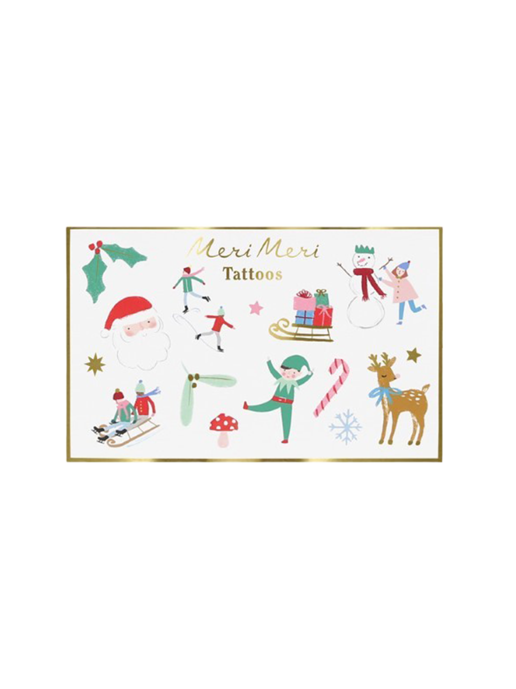 Mixed Icon Christmas Temporary Tattoos