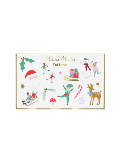 Mixed Icon Christmas Temporary Tattoos