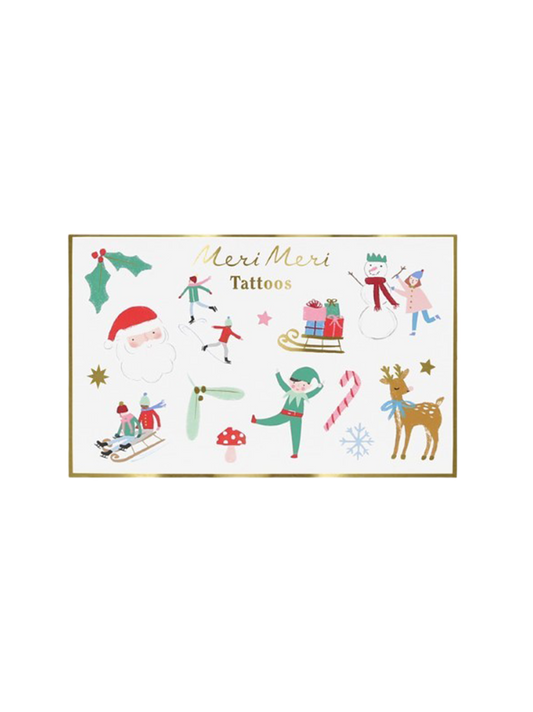 Mixed Icon Christmas Temporary Tattoos