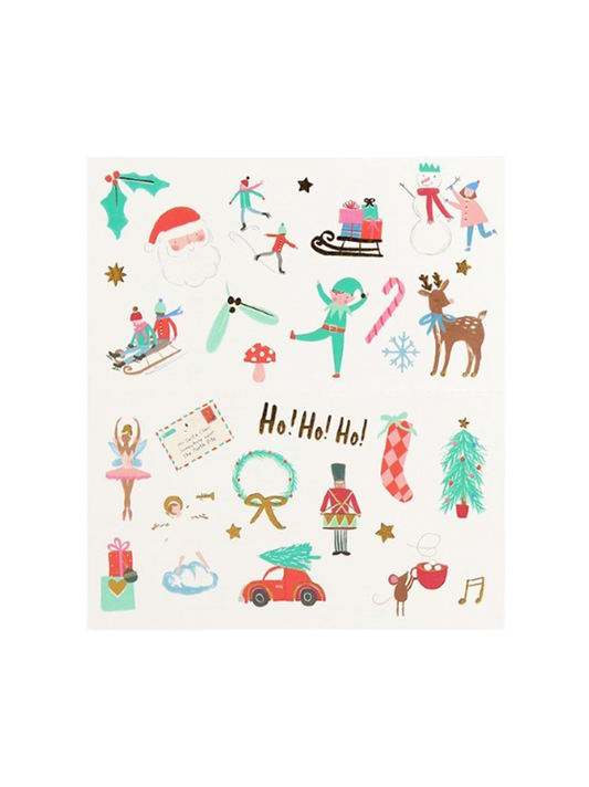 Mixed Icon Christmas Temporary Tattoos