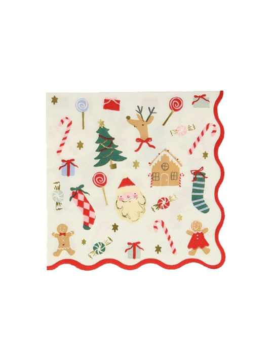 Jolly Christmas Small Napkins