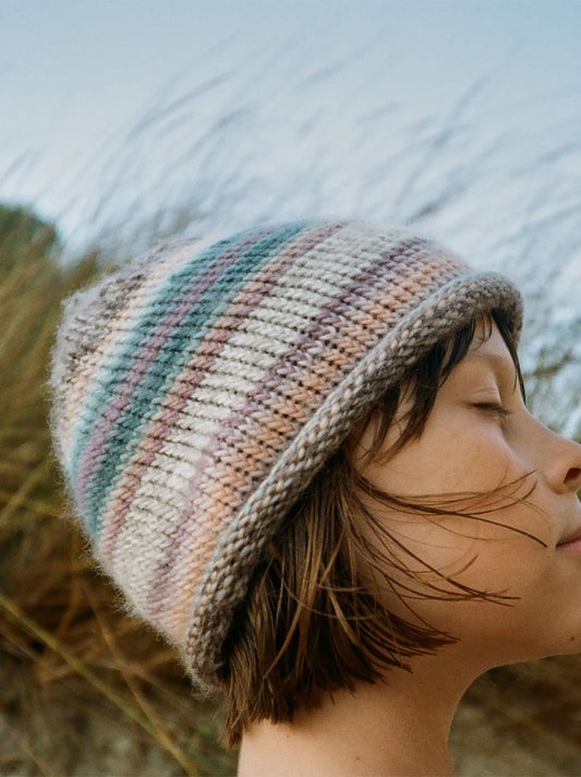 Granny merino wool beanie