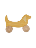 wooden toy on wheels