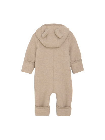 Pram Suit Ears Wool Fleece