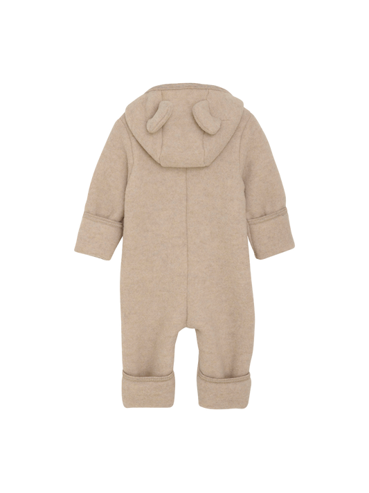 Pram Suit Ears Wool Fleece