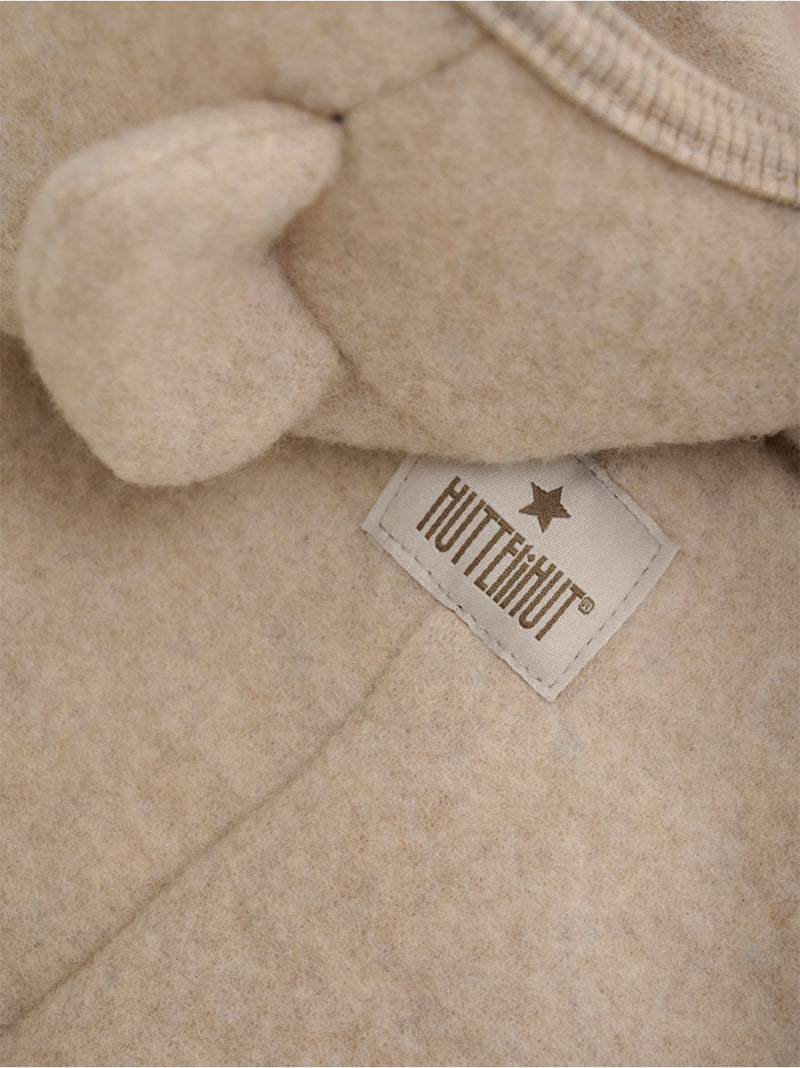 Pram Suit Ears Wool Fleece