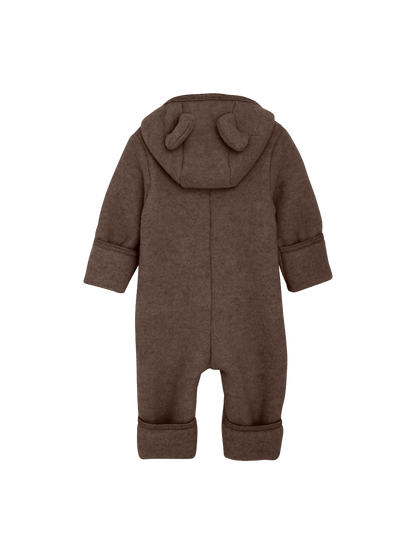 Pram Suit Ears Wool Fleece