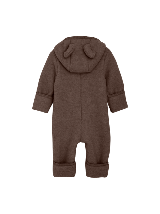 Pram Suit Ears Wool Fleece