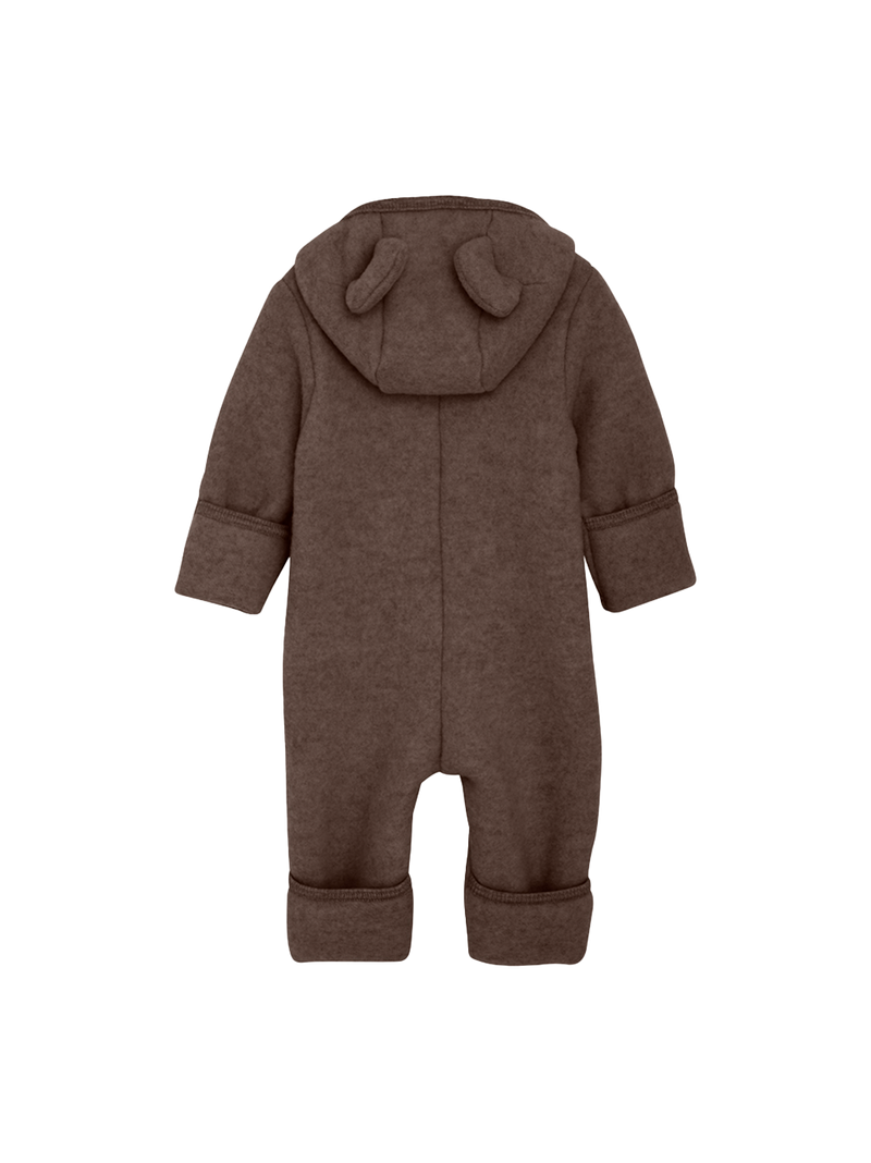 Pram Suit Ears Wool Fleece