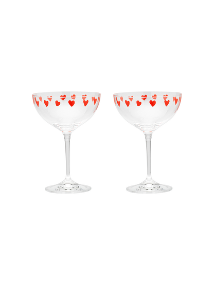 Champagne glass set of 2