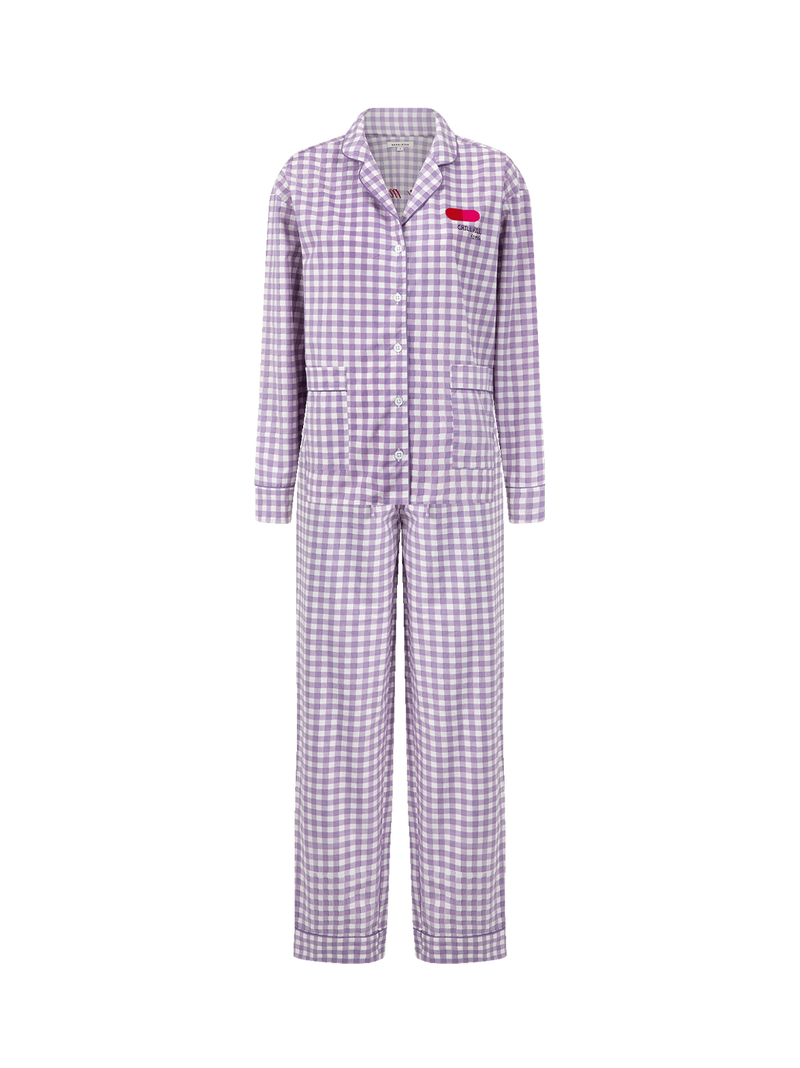 Pijama de cuadros vichy