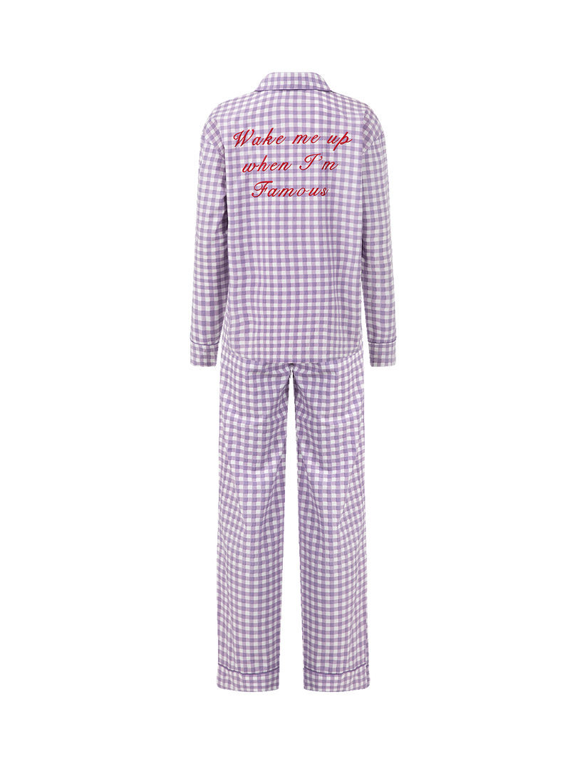 Pijama de cuadros vichy