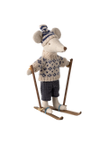 Winter mouse with ski set