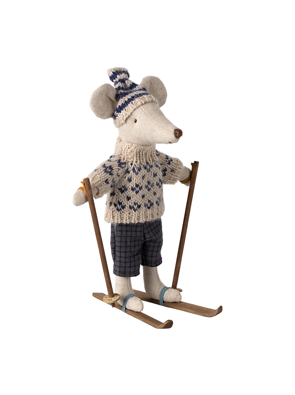 Winter mouse with ski set