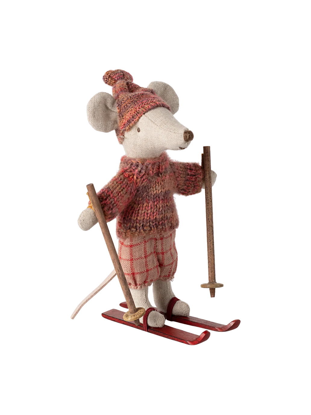 Winter mouse with ski set