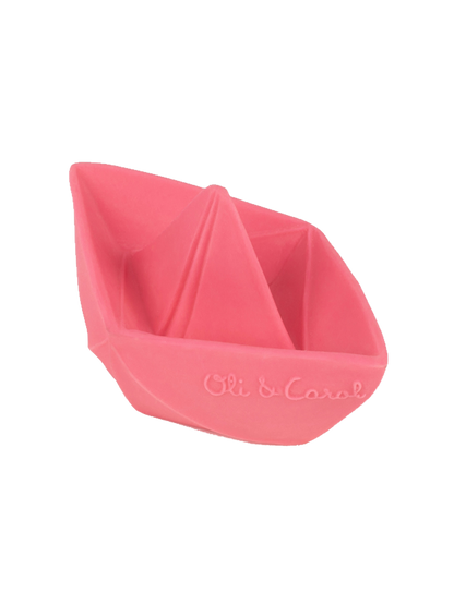 Origami Boat rubber bath toy