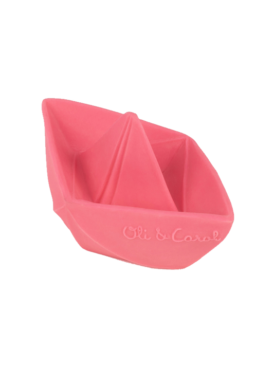 Origami Boat rubber bath toy