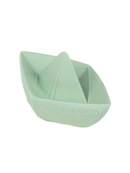 Origami Boat rubber bath toy