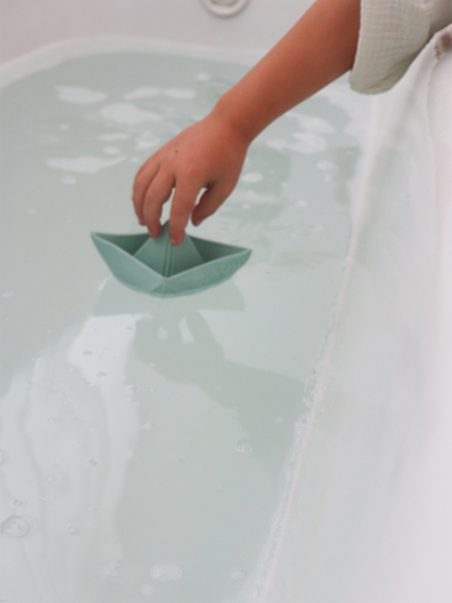 Origami Boat rubber bath toy