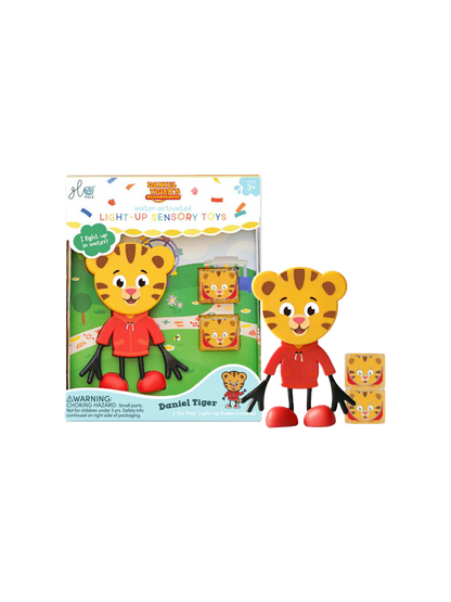 Cubos sensoriales luminosos con Daniel Tiger