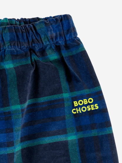 Pantalones anchos de terciopelo Baby Check BC