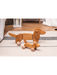 wooden dachshund to be pulled on a string Dachshund
